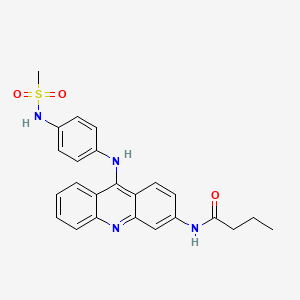 Methanesulfonanilide, 4'-(3-butyramido-9-acridinylamino)-