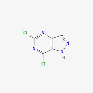 molecular formula C5H2Cl2N4 B1394526 5,7-Dichloro-1H-pyrazolo[4,3-d]pyrimidine CAS No. 1196157-42-2