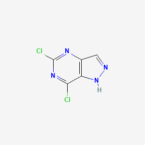 molecular formula C5H2Cl2N4 B1394526 5,7-Dichlor-1H-pyrazolo[4,3-d]pyrimidin CAS No. 1196157-42-2