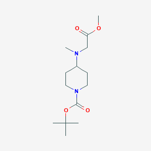 molecular formula C14H26N2O4 B1394527 Tert-butyl 4-[(2-methoxy-2-oxoethyl)(methyl)amino]piperidine-1-carboxylate CAS No. 1306739-57-0