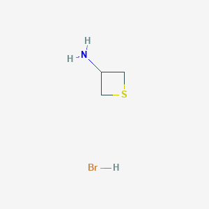 molecular formula C3H8BrNS B1394528 氢溴酸噻环-3-胺 CAS No. 943437-99-8