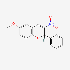 6-Methoxy-3-nitro-2-phenyl-2H-1-benzopyran