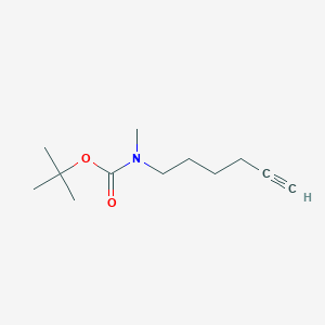 molecular formula C12H21NO2 B13945334 Tert-butyl hex-5-yn-1-yl(methyl)carbamate 