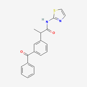 2-(3-Benzoylphenyl)-N-(2-thiazolyl)propionamide