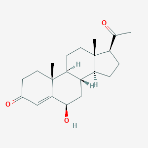 molecular formula C21H30O3 B139454 6β-羟孕酮 CAS No. 604-19-3