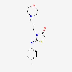 3-(3-Morpholinopropyl)-2-(p-tolylimino)-4-thiazolidinone