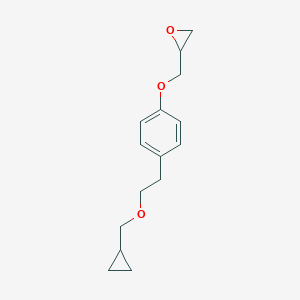 molecular formula C15H20O3 B139455 2-((4-(2-(环丙基甲氧基)乙基)苯氧基)甲基)环氧乙烷 CAS No. 63659-17-6