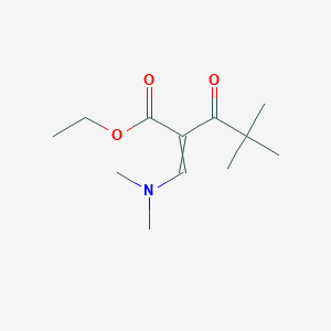 Ethyl 2-((dimethylamino)methylene)-4,4-dimethyl-3-oxopentanoate