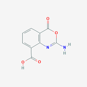 2-Amino-4-oxo-4H-3,1-benzoxazine-8-carboxylic acid