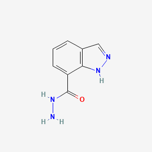 molecular formula C8H8N4O B1394562 1H-Indazole-7-carbohydrazide CAS No. 1086392-20-2