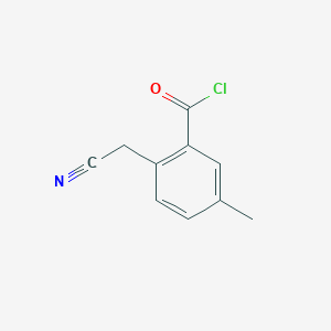 2-(Cyanomethyl)-5-methylbenzoyl chloride