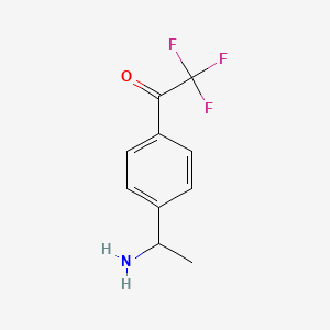 1-(4-(1-Aminoethyl)phenyl)-2,2,2-trifluoroethan-1-one