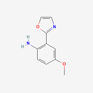 4-Methoxy-2-(1,3-oxazol-2-yl)aniline