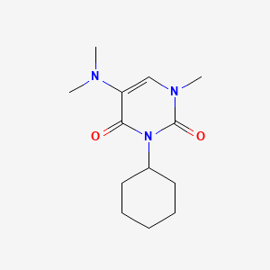 Uracil, 3-cyclohexyl-5-(dimethylamino)-1-methyl-