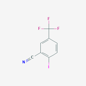 molecular formula C8H3F3IN B1394573 2-碘-5-(三氟甲基)苯甲腈 CAS No. 868166-20-5