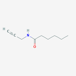 molecular formula C9H15NO B1394580 N-(丙-2-炔-1-基)己酰胺 CAS No. 62899-12-1