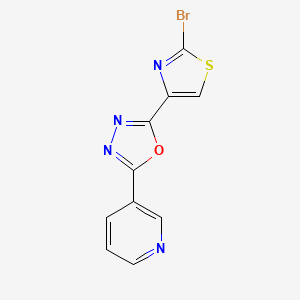 3-(5-{2-Bromo-thiazol-4-yl}-[1,3,4]oxadiazole-2-yl)-pyridine