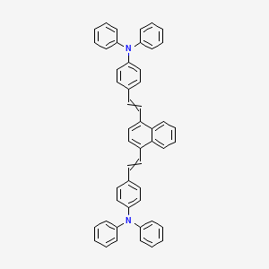 molecular formula C50H38N2 B1394581 4,4'-((1E,1'E)-Naphthalene-1,4-diylbis(ethene-2,1-diyl))bis(N,N-diphenylaniline) CAS No. 952065-58-6