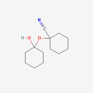 Cyclohexanecarbonitrile, 1-(1-hydroxycyclohexyl)oxy-