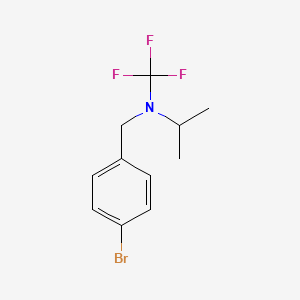 N-(4-bromobenzyl)-N-(trifluoromethyl)propan-2-amine