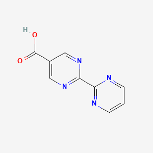 molecular formula C9H6N4O2 B1394598 2-(Pyrimidin-2-yl)pyrimidine-5-carboxylic acid CAS No. 933191-25-4
