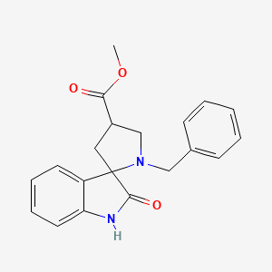 molecular formula C20H20N2O3 B1394605 1'-苄基-2-氧代-1,2-二氢螺[吲哚-3,2'-吡咯烷]-4'-羧酸甲酯 CAS No. 1261079-75-7