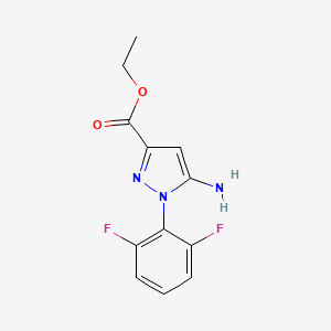 Ethyl 5-amino-1-(2,6-difluorophenyl)-1H-pyrazole-3-carboxylate