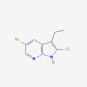 5-bromo-2-chloro-3-ethyl-1H-pyrrolo[2,3-b]pyridine