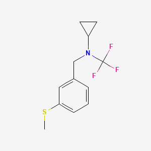 N-(3-(methylthio)benzyl)-N-(trifluoromethyl)cyclopropanamine