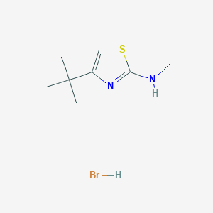 molecular formula C8H15BrN2S B1394617 4-tert-butyl-N-methyl-1,3-thiazol-2-amine hydrobromide CAS No. 1280787-27-0