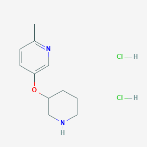 molecular formula C11H18Cl2N2O B1394618 6-Methyl-3-pyridinyl 3-piperidinyl ether dihydrochloride CAS No. 1139878-64-0