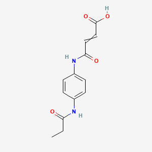 molecular formula C13H14N2O4 B1394625 4-オキソ-4-{[4-(プロピオニルアミノ)フェニル]アミノ}-2-ブテン酸 CAS No. 940461-45-0