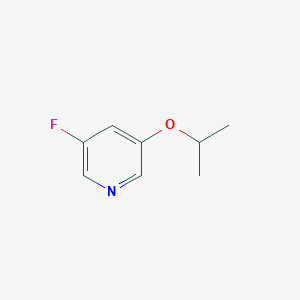 molecular formula C8H10FNO B13946252 3-Fluoro-5-(1-methylethoxy)pyridine 