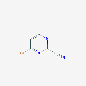 molecular formula C5H2BrN3 B1394629 4-Bromopyrimidine-2-carbonitrile CAS No. 1160995-48-1