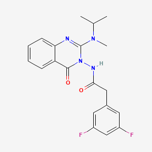 2-(3,5-difluorophenyl)-N-[2-(isopropyl-methyl-amino)-4-oxo-4H-quinazolin-3-yl]acetamide