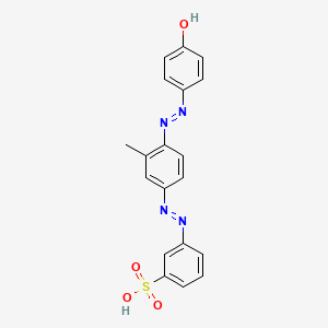 Benzenesulfonic acid, 3-((4-((4-hydroxyphenyl)azo)-3-methylphenyl)azo)-