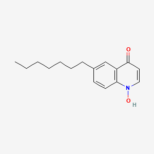 6-Heptyl-1-hydroxyquinolin-4(1h)-one