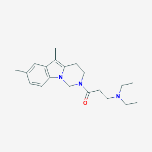 2-(3-Diethylaminopropionyl)-5,7-dimethyl-1,2,3,4-tetrahydropyrimido[1,6-a]indole