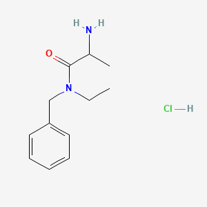 B1394640 2-Amino-N-benzyl-N-ethylpropanamide hydrochloride CAS No. 1246172-84-8