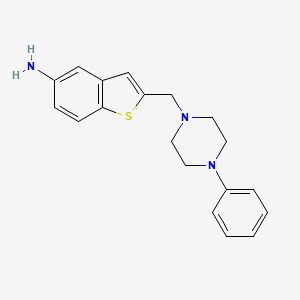 Benzo[b]thiophen-5-amine, 2-[(4-phenyl-1-piperazinyl)methyl]-