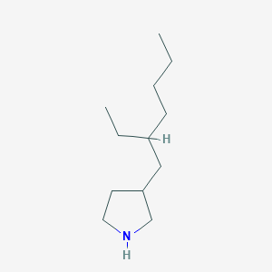molecular formula C12H25N B1394643 3-(2-乙基己基)吡咯烷 CAS No. 1220019-23-7