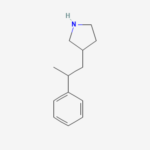 molecular formula C13H19N B1394644 3-(2-苯基丙基)吡咯烷 CAS No. 1220030-14-7