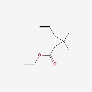 Cyclopropanecarboxylic acid, 3-ethenyl-2,2-dimethyl-, ethyl ester