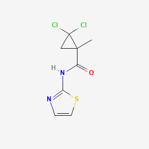 2,2-dichloro-1-methyl-N-(1,3-thiazol-2-yl)cyclopropanecarboxamide