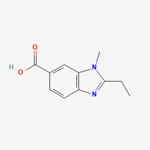 molecular formula C11H12N2O2 B1394649 2-乙基-1-甲基-1H-苯并咪唑-6-羧酸 CAS No. 1219960-40-3