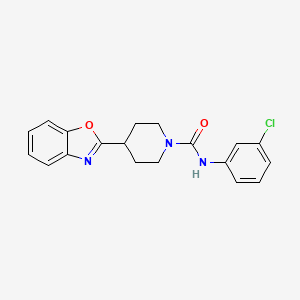 4-(1,3-benzoxazol-2-yl)-N-(3-chlorophenyl)piperidine-1-carboxamide