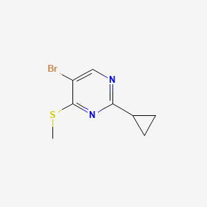 5-Bromo-2-cyclopropyl-4-(methylthio)pyrimidine