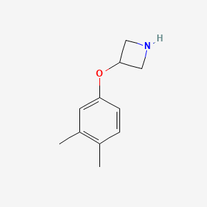molecular formula C11H15NO B1394666 3-(3,4-二甲基苯氧基)氮杂环丁烷 CAS No. 1219982-87-2