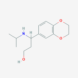 3-(2,3-Dihydrobenzo[b][1,4]dioxin-6-yl)-3-(isopropylamino)propan-1-ol