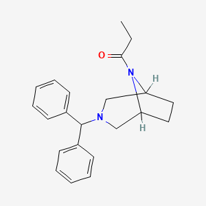 3-Diphenylmethyl-8-propionyl-3,8-diazabicyclo(3.2.1)octane